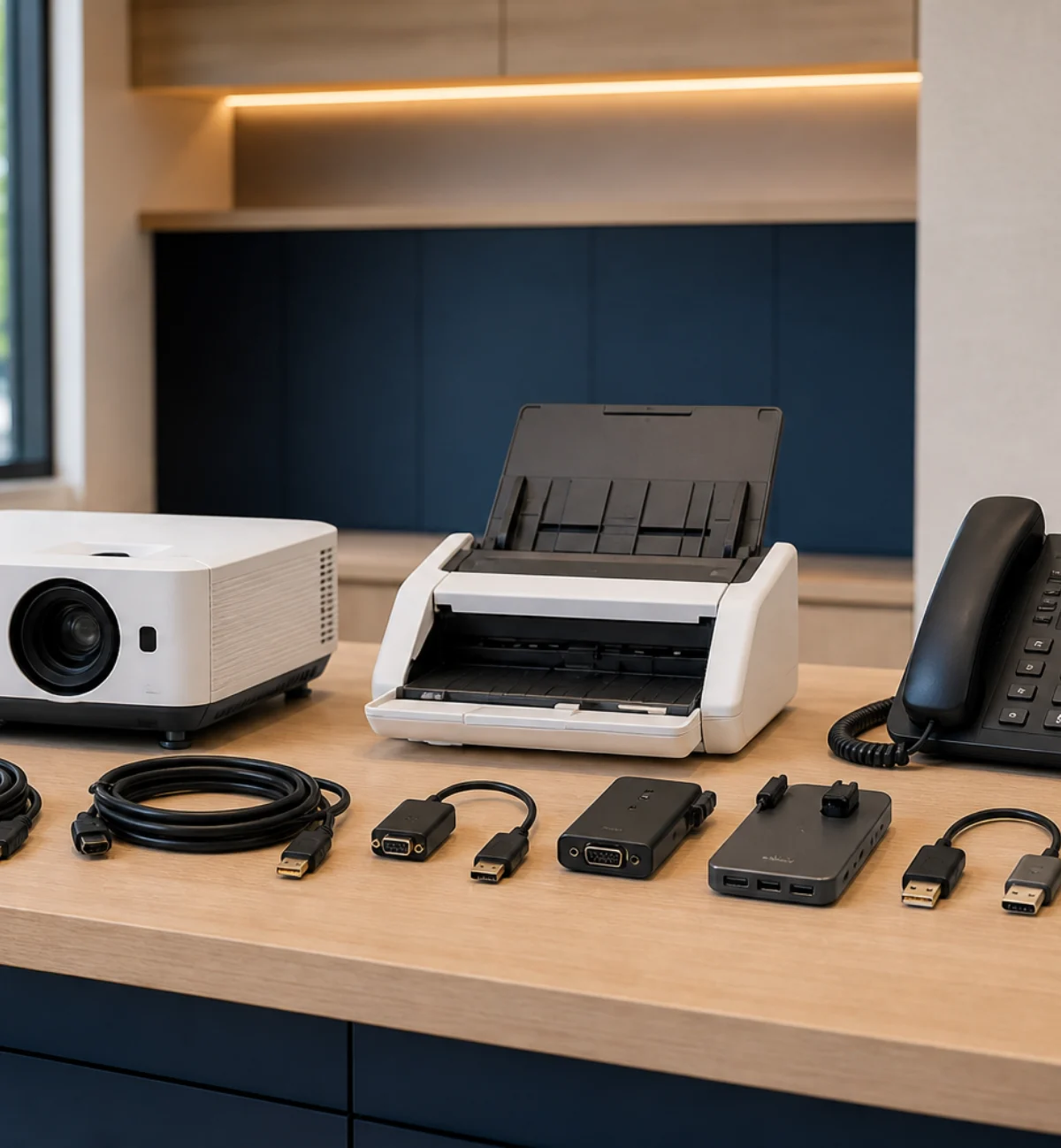 Office electronics, devices and accessories arranged for procurement