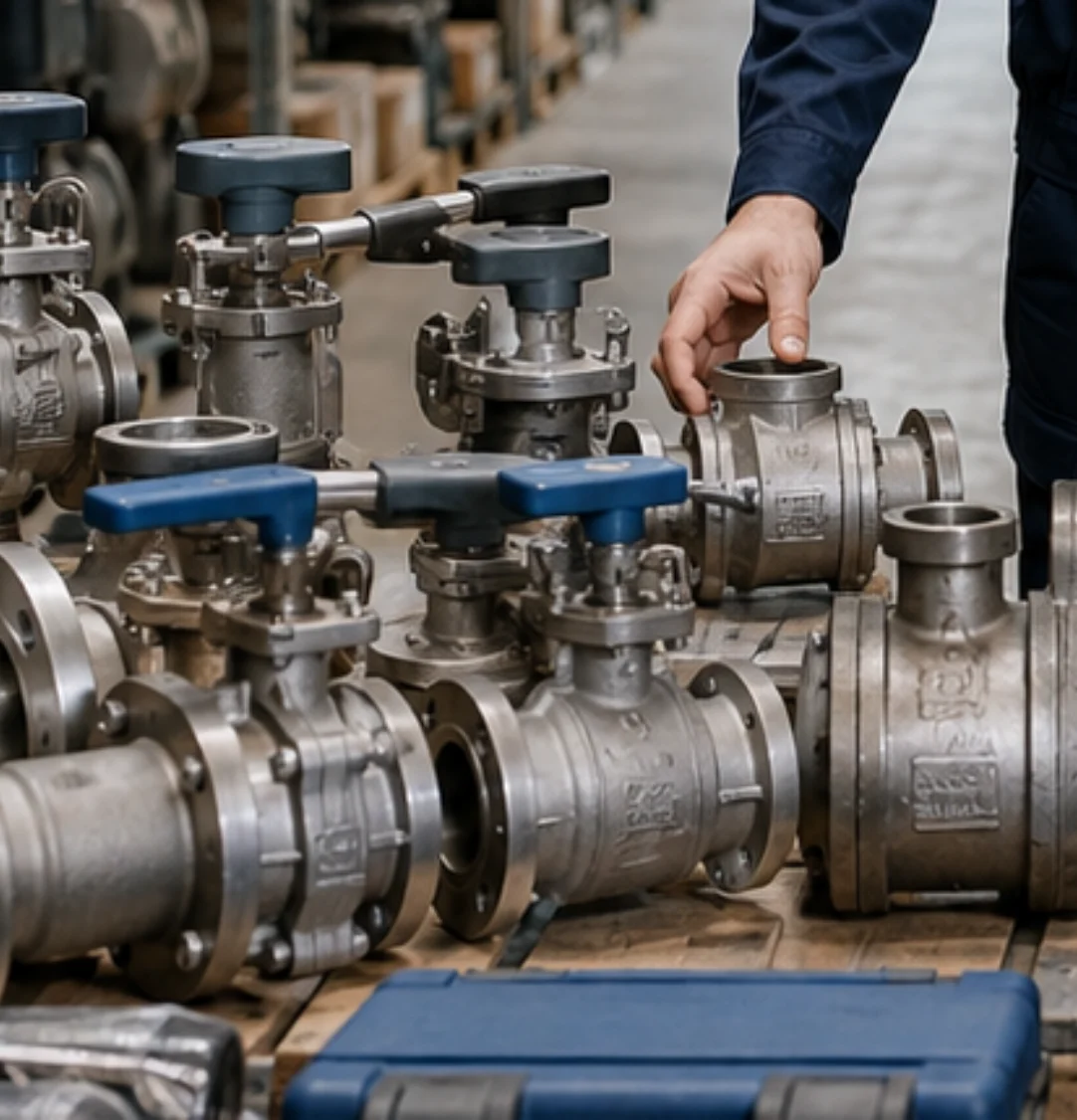 Industrial valves, flanges and pipe fittings