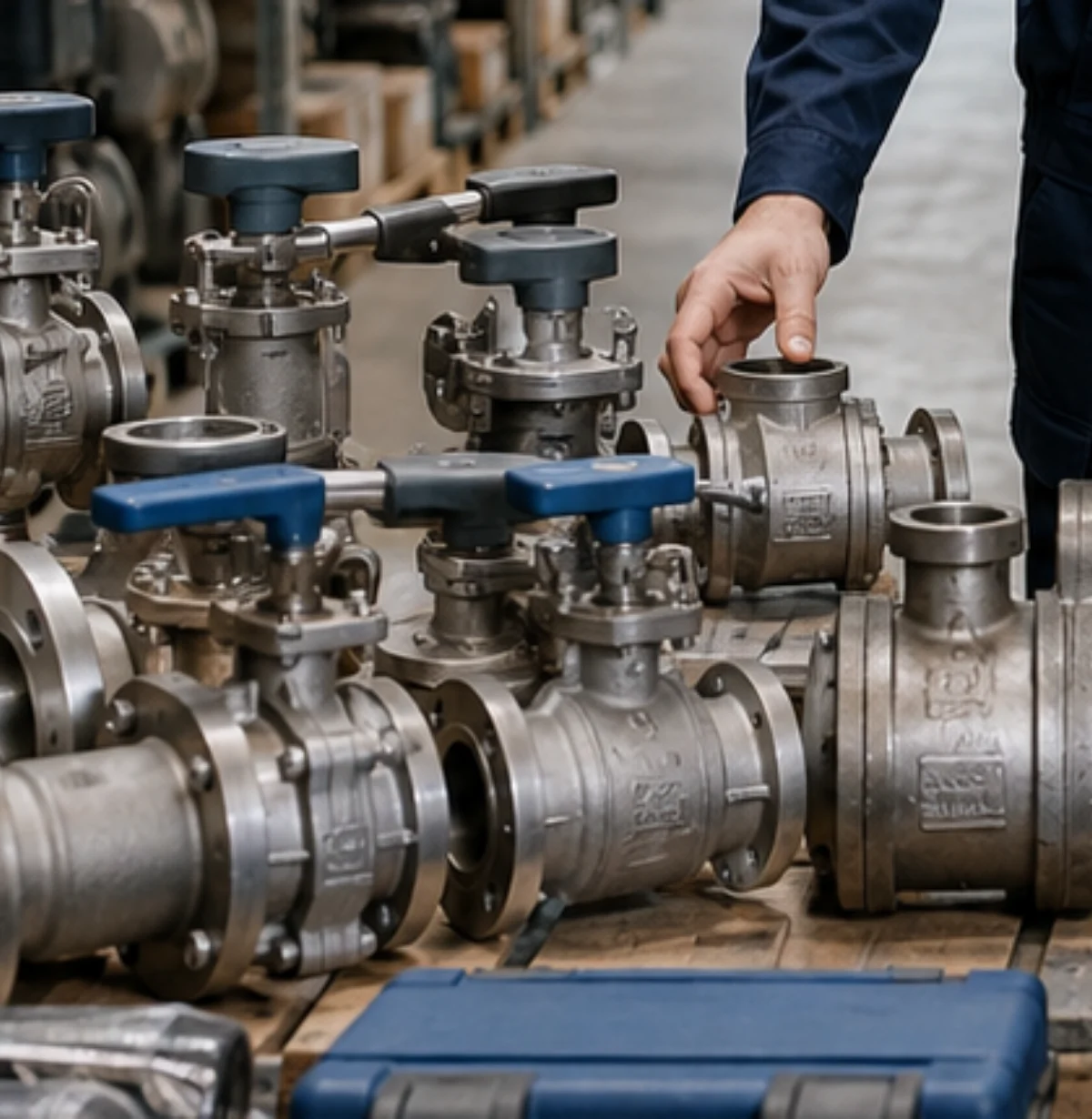 Industrial valves, flanges and pipe fittings